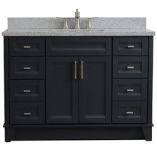 Load image into Gallery viewer, Bellaterra Home Vanity BellaTerra Home 49&quot; Single sink vanity in Dark Gray finish with Gray granite and rectangle sink 400700-49S-DG-GYR