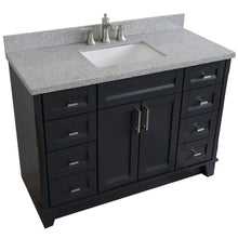 Load image into Gallery viewer, Bellaterra Home Vanity BellaTerra Home 49&quot; Single sink vanity in Dark Gray finish with Gray granite and rectangle sink 400700-49S-DG-GYR