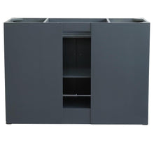 Load image into Gallery viewer, Bellaterra Home Vanity BellaTerra Home 49&quot; Single sink vanity in Dark Gray finish with White carrara marble and rectangle sink 400700-49S-DG-WMR