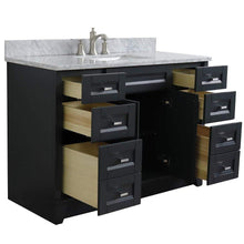 Load image into Gallery viewer, Bellaterra Home Vanity BellaTerra Home 49&quot; Single sink vanity in Dark Gray finish with White carrara marble and rectangle sink 400700-49S-DG-WMR