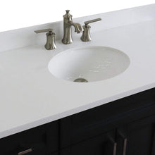 Load image into Gallery viewer, Bellaterra Home Vanity BellaTerra Home 49&quot; Single sink vanity in Dark Gray finish with White quartz and and oval sink 400700-49S-DG-WEO