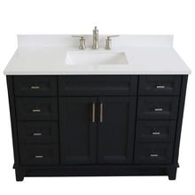 Load image into Gallery viewer, Bellaterra Home Vanity BellaTerra Home 49&quot; Single sink vanity in Dark Gray finish with White quartz and rectangle sink 400700-49S-DG-WER
