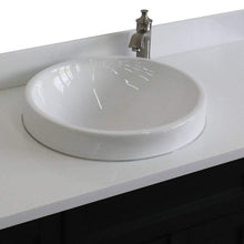 Load image into Gallery viewer, Bellaterra Home Vanity BellaTerra Home 49&quot; Single sink vanity in Dark Gray finish with White quartz and round sink 400700-49S-DG-WERD