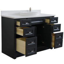 Load image into Gallery viewer, Bellaterra Home Vanity BellaTerra Home 49&quot; Single sink vanity in Dark Gray finish with White quartz and round sink 400700-49S-DG-WERD