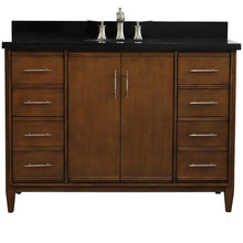 Load image into Gallery viewer, Bellaterra Home Vanity BellaTerra Home 49&quot; Single sink vanity in Walnut finish with Black galaxy granite and oval sink 400901-49S-WA-BGO