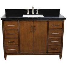 Load image into Gallery viewer, Bellaterra Home Vanity BellaTerra Home 49&quot; Single sink vanity in Walnut finish with Black galaxy granite and rectangle sink 400901-49S-WA-BGR