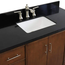 Load image into Gallery viewer, Bellaterra Home Vanity BellaTerra Home 49&quot; Single sink vanity in Walnut finish with Black galaxy granite and rectangle sink 400901-49S-WA-BGR