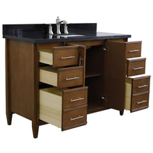 Load image into Gallery viewer, Bellaterra Home Vanity BellaTerra Home 49&quot; Single sink vanity in Walnut finish with Black galaxy granite and rectangle sink 400901-49S-WA-BGR