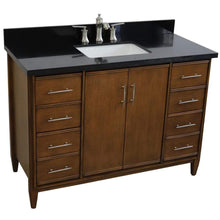 Load image into Gallery viewer, Bellaterra Home Vanity BellaTerra Home 49&quot; Single sink vanity in Walnut finish with Black galaxy granite and rectangle sink 400901-49S-WA-BGR