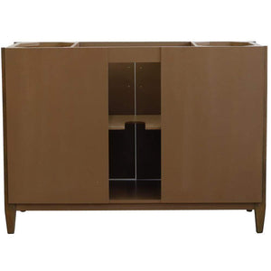 Bellaterra Home Vanity BellaTerra Home 49" Single sink vanity in Walnut finish with Black galaxy granite and round sink 400901-49S-WA-BGRD