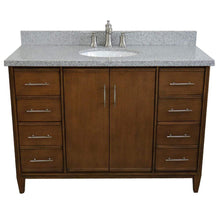 Load image into Gallery viewer, Bellaterra Home Vanity BellaTerra Home 49&quot; Single sink vanity in Walnut finish with Gray granite and oval sink 400901-49S-WA-GYO