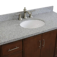 Load image into Gallery viewer, Bellaterra Home Vanity BellaTerra Home 49&quot; Single sink vanity in Walnut finish with Gray granite and oval sink 400901-49S-WA-GYO