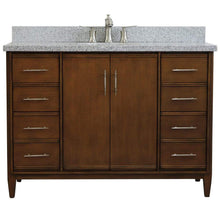 Load image into Gallery viewer, Bellaterra Home Vanity BellaTerra Home 49&quot; Single sink vanity in Walnut finish with Gray granite and oval sink 400901-49S-WA-GYO