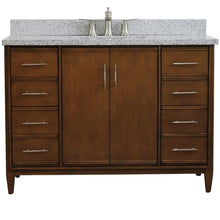 Load image into Gallery viewer, Bellaterra Home Vanity BellaTerra Home 49&quot; Single sink vanity in Walnut finish with Gray granite and rectangle sink 400901-49S-WA-GYR