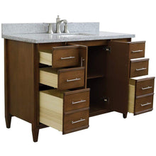 Load image into Gallery viewer, Bellaterra Home Vanity BellaTerra Home 49&quot; Single sink vanity in Walnut finish with Gray granite and rectangle sink 400901-49S-WA-GYR