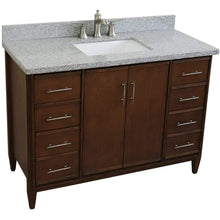 Load image into Gallery viewer, Bellaterra Home Vanity BellaTerra Home 49&quot; Single sink vanity in Walnut finish with Gray granite and rectangle sink 400901-49S-WA-GYR