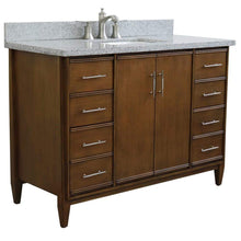 Load image into Gallery viewer, Bellaterra Home Vanity BellaTerra Home 49&quot; Single sink vanity in Walnut finish with Gray granite and rectangle sink 400901-49S-WA-GYR