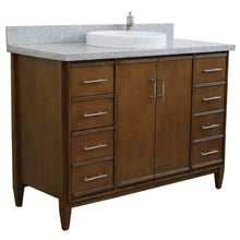 Load image into Gallery viewer, Bellaterra Home Vanity BellaTerra Home 49&quot; Single sink vanity in Walnut finish with Gray granite and round sink 400901-49S-WA-GYRD