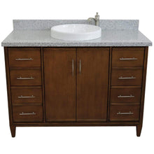 Load image into Gallery viewer, Bellaterra Home Vanity BellaTerra Home 49&quot; Single sink vanity in Walnut finish with Gray granite and round sink 400901-49S-WA-GYRD