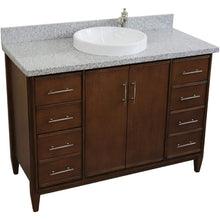 Load image into Gallery viewer, Bellaterra Home Vanity BellaTerra Home 49&quot; Single sink vanity in Walnut finish with Gray granite and round sink 400901-49S-WA-GYRD