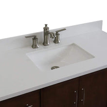 Load image into Gallery viewer, Bellaterra Home Vanity BellaTerra Home 49&quot; Single sink vanity in Walnut finish with White quartz and rectangle sink 400901-49S-WA-WER