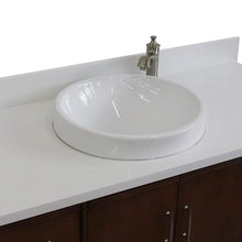 Load image into Gallery viewer, Bellaterra Home Vanity BellaTerra Home 49&quot; Single sink vanity in Walnut finish with White quartz and round sink 400901-49S-WA-WERD
