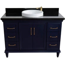 Load image into Gallery viewer, Bellaterra Home Vanity BellaTerra Home 49&quot; Single sink vanity in White finish with Black galaxy granite and and oval sink 400800-49S-WH-BGO 400800-49S-BU-BGRD