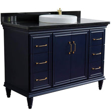 Load image into Gallery viewer, Bellaterra Home Vanity BellaTerra Home 49&quot; Single sink vanity in White finish with Black galaxy granite and and oval sink 400800-49S-WH-BGO 400800-49S-BU-BGRD