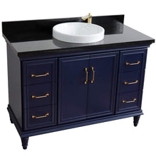 Load image into Gallery viewer, Bellaterra Home Vanity BellaTerra Home 49&quot; Single sink vanity in White finish with Black galaxy granite and and oval sink 400800-49S-WH-BGO 400800-49S-BU-BGRD
