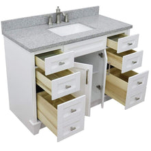Load image into Gallery viewer, Bellaterra Home Vanity BellaTerra Home 49&quot; Single sink vanity in White finish with Gray granite and rectangle sink 400700-49S-WH-GYR