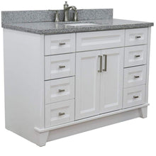 Load image into Gallery viewer, Bellaterra Home Vanity BellaTerra Home 49&quot; Single sink vanity in White finish with Gray granite and rectangle sink 400700-49S-WH-GYR