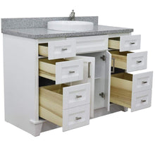 Load image into Gallery viewer, Bellaterra Home Vanity BellaTerra Home 49&quot; Single sink vanity in White finish with Gray granite and round sink 00700-49S-WH-GYRD