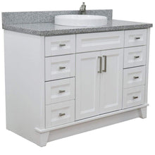 Load image into Gallery viewer, Bellaterra Home Vanity BellaTerra Home 49&quot; Single sink vanity in White finish with Gray granite and round sink 00700-49S-WH-GYRD