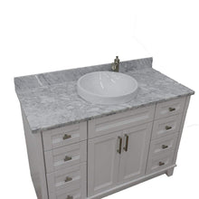 Load image into Gallery viewer, Bellaterra Home Vanity BellaTerra Home 49&quot; Single sink vanity in White finish with White carrara marble and round sink 400700-49S-WH-WMRD