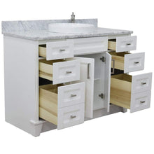 Load image into Gallery viewer, Bellaterra Home Vanity BellaTerra Home 49&quot; Single sink vanity in White finish with White carrara marble and round sink 400700-49S-WH-WMRD