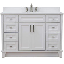 Load image into Gallery viewer, Bellaterra Home Vanity BellaTerra Home 49&quot; Single sink vanity in White finish with White quartz and and oval sink 400700-49S-WH-WEO