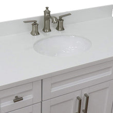 Load image into Gallery viewer, Bellaterra Home Vanity BellaTerra Home 49&quot; Single sink vanity in White finish with White quartz and and oval sink 400700-49S-WH-WEO