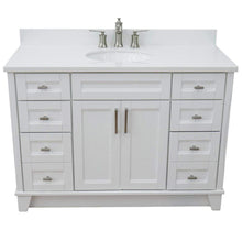 Load image into Gallery viewer, Bellaterra Home Vanity BellaTerra Home 49&quot; Single sink vanity in White finish with White quartz and and oval sink 400700-49S-WH-WEO