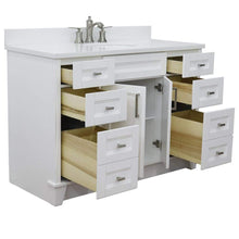 Load image into Gallery viewer, Bellaterra Home Vanity BellaTerra Home 49&quot; Single sink vanity in White finish with White quartz and and oval sink 400700-49S-WH-WEO