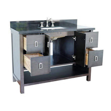Load image into Gallery viewer, Bellaterra Home Vanity BellaTerra Home 49&quot; Single vanity in Silvery Brown finish with Black Galaxy top and Rectangle Sink 400300-SB-BGR