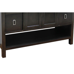 Bellaterra Home Vanity BellaTerra Home 49" Single vanity in Silvery Brown finish with Black Galaxy top and Rectangle Sink 400300-SB-BGR