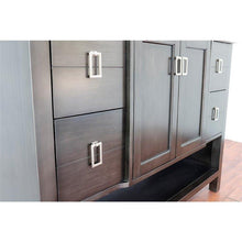 Load image into Gallery viewer, Bellaterra Home Vanity BellaTerra Home 49&quot; Single vanity in Silvery Brown finish with Black Galaxy top and Rectangle Sink 400300-SB-BGR