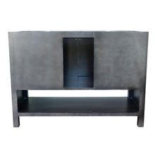 Load image into Gallery viewer, Bellaterra Home Vanity BellaTerra Home 49&quot; Single vanity in Silvery Brown finish with Black Galaxy top and Round Sink 400300-SB-BGRD