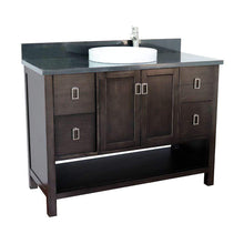 Load image into Gallery viewer, Bellaterra Home Vanity BellaTerra Home 49&quot; Single vanity in Silvery Brown finish with Black Galaxy top and Round Sink 400300-SB-BGRD