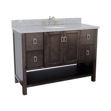 Load image into Gallery viewer, Bellaterra Home Vanity BellaTerra Home 49&quot; Single vanity in Silvery Brown finish with Gray granite top and Oval Sink 400300-SB-GYO