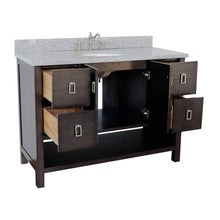 Load image into Gallery viewer, Bellaterra Home Vanity BellaTerra Home 49&quot; Single vanity in Silvery Brown finish with Gray granite top and Oval Sink 400300-SB-GYO