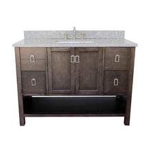 Load image into Gallery viewer, Bellaterra Home Vanity BellaTerra Home 49&quot; Single vanity in Silvery Brown finish with Gray granite top and Rectangle Sink 400300-SB-GYR