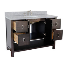 Load image into Gallery viewer, Bellaterra Home Vanity BellaTerra Home 49&quot; Single vanity in Silvery Brown finish with Gray granite top and Rectangle Sink 400300-SB-GYR