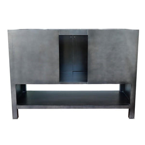 Bellaterra Home Vanity BellaTerra Home 49" Single vanity in Silvery Brown finish with Gray granite top and Rectangle Sink 400300-SB-GYR