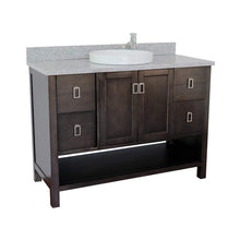 Load image into Gallery viewer, Bellaterra Home Vanity BellaTerra Home 49&quot; Single vanity in Silvery Brown finish with Gray granite top and Round Sink 400300-SB-GYRD